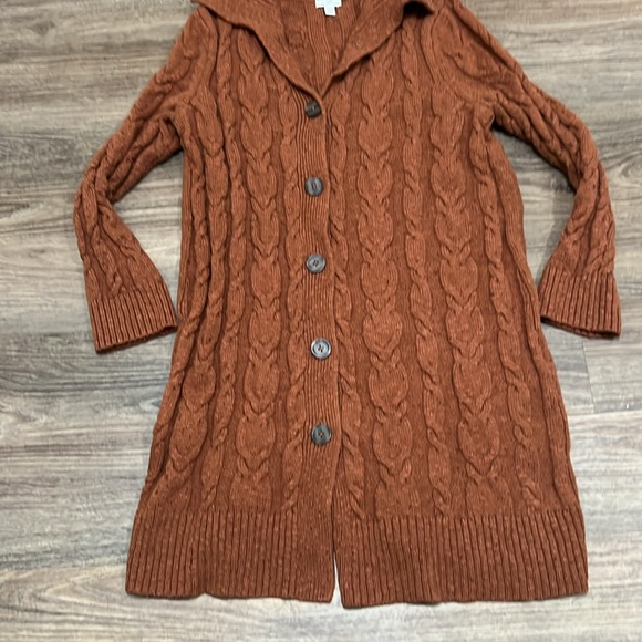 J Jill cardigan sweater/ Large /brown - Picture 2 of 4